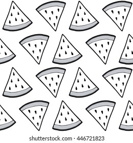 Watermelon seamless patterns. Summer pattern.