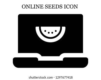 Watermelon search icon. Editable Watermelon search icon for web or mobile.