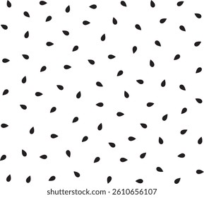 watermelon seed pattern seamless repeat minimal cute summer tile background fresh fruit print fabric kids hvector surface playful