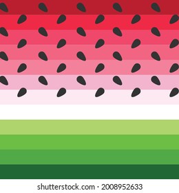 Wassermelonen Samen und Innen-Saft nahtlose Mustergrafik. Isolierte Vektorkunst.