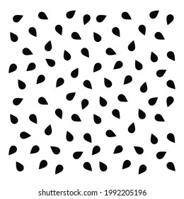Watermelon seeds seamless pattern background. Pattern juicy and sweet flesh watermelon.