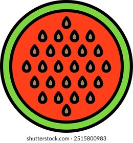 Watermelon seeds Vector Icon Design Symbol