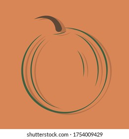 Watermelon with shadow on a colored background