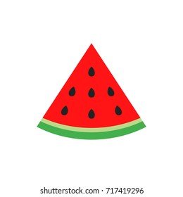 Watermelon sign vector icon. Ripe fruit illustration. Business concept simple flat pictogram on white background.