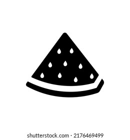 Watermelon Silhouette Vector For The Best Watermelon Fruit Icon