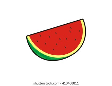 watermelon simple illustration