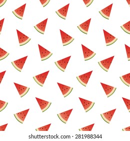watermelon slice background pattern vector illustration