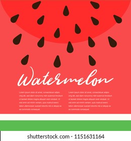 Watermelon Slice Composition – Copy Space 