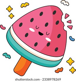 Watermelon Slice Cute Summer Sticker 
