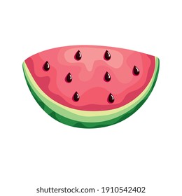 diseño de ilustraciones vectoriales del icono de la sandía