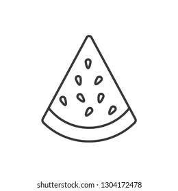 Watermelon slice icon