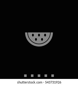 Watermelon slice icon.