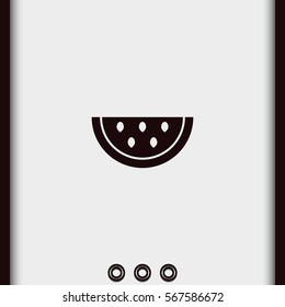 Watermelon slice icon.