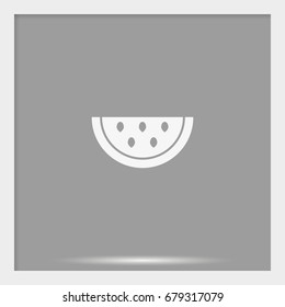 Watermelon slice icon.
