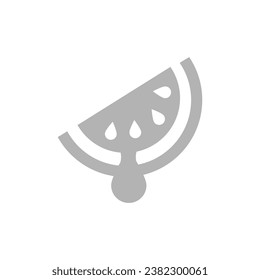 icono de la barra de sandía en fondo blanco, ilustración vectorial