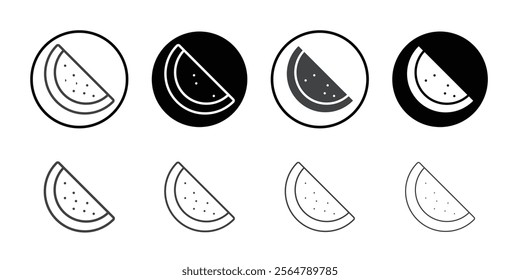 Watermelon slice icon simple vector symbol