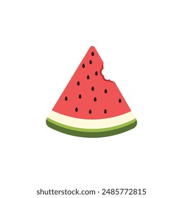 Watermelon slice icon symbol vector design