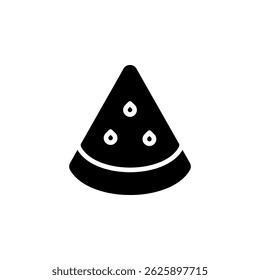 watermelon, watermelon slice icon vector