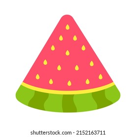 Watermelon slice icon. Vector illustration
