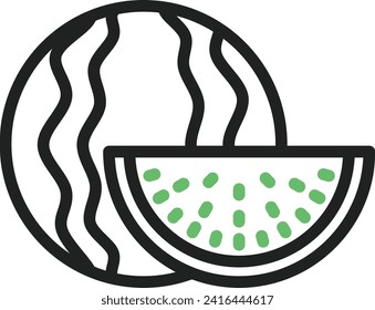 Watermelon slice icon vector image. Suitable for mobile application web application and print media.