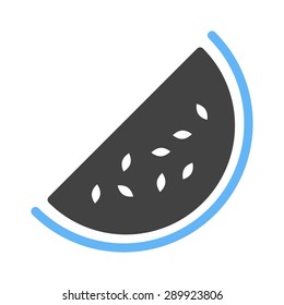 Watermelon, slice icon vector image. Can also be used for eatables, food and drinks. Suitable for use on web apps, mobile apps and print media