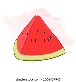 Watermelon Slice Illustration