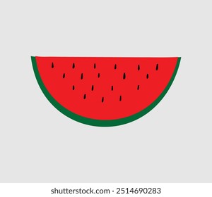 watermelon slice isolated watermelon icon vector illustration template