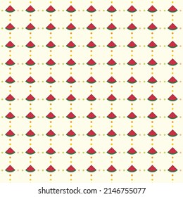 Watermelon slice pattern design for background fabric wallpaper wrapping paper