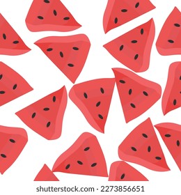 Watermelon slice pattern graphic vector illustration