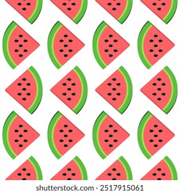 watermelon slice pattern in white background