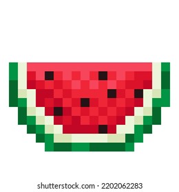 Watermelon Slice Pixel Art Vector Picture Stock Vector (Royalty Free ...