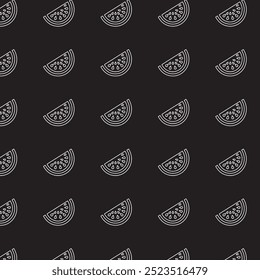 watermelon slice seamless pattern design.
