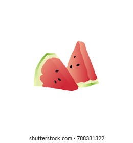 Watermelon Slice Vector 