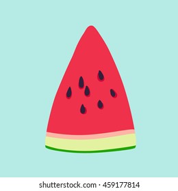 Watermelon slice vector illustration