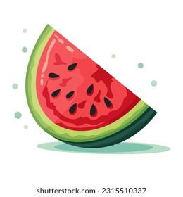 Watermelon slice. Vector Illustration EPS10