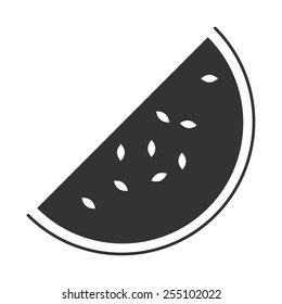 Watermelon slice vector image to be used in web applications, mobile applications and print media