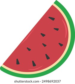 Watermelon Slice vector red and green