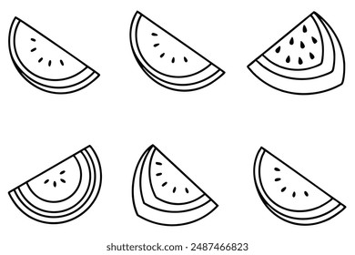 Watermelon Slice Visual food Artwork