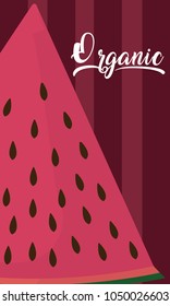 Watermelon sliced cartoon