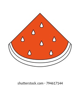 Watermelon sliced fruit