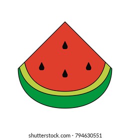 Watermelon sliced fruit