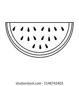 watermelon sliced fruit icon