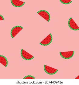 Watermelon sliced vector illustraion for patterns
