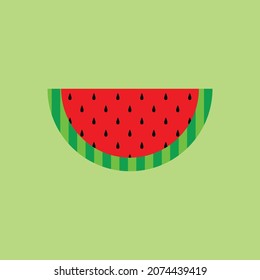 Watermelon sliced vector illustraion for patterns