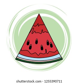 watermelon slide icon