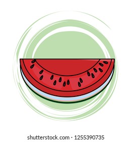 watermelon slide icon