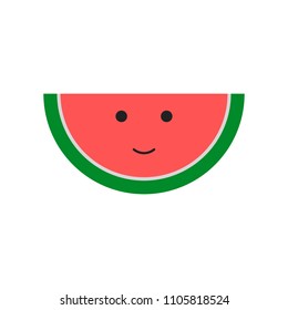 Watermelon smile icon