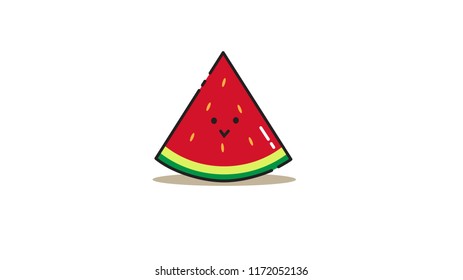 watermelon smile icon