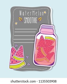 Watermelon smoothie juice