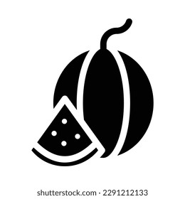 watermelon solid icon illustration vector graphic
